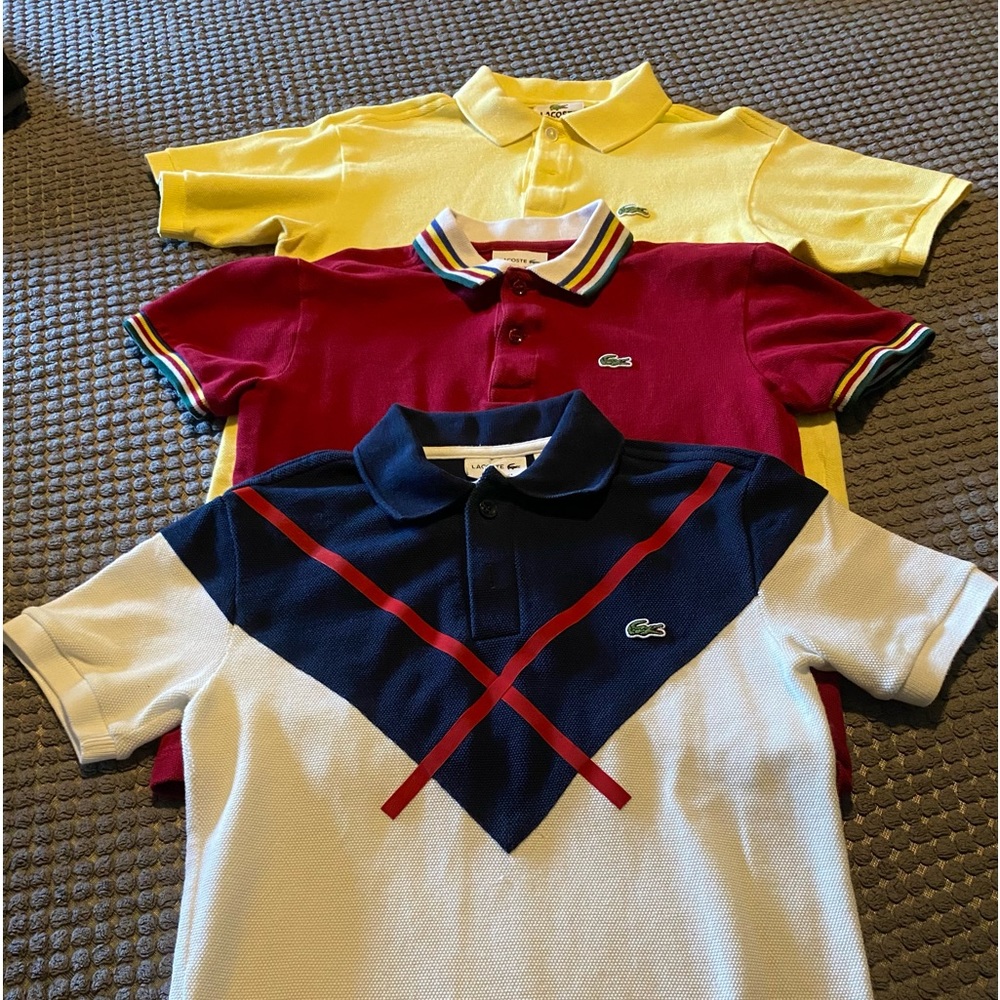 Boys Lacoste polos